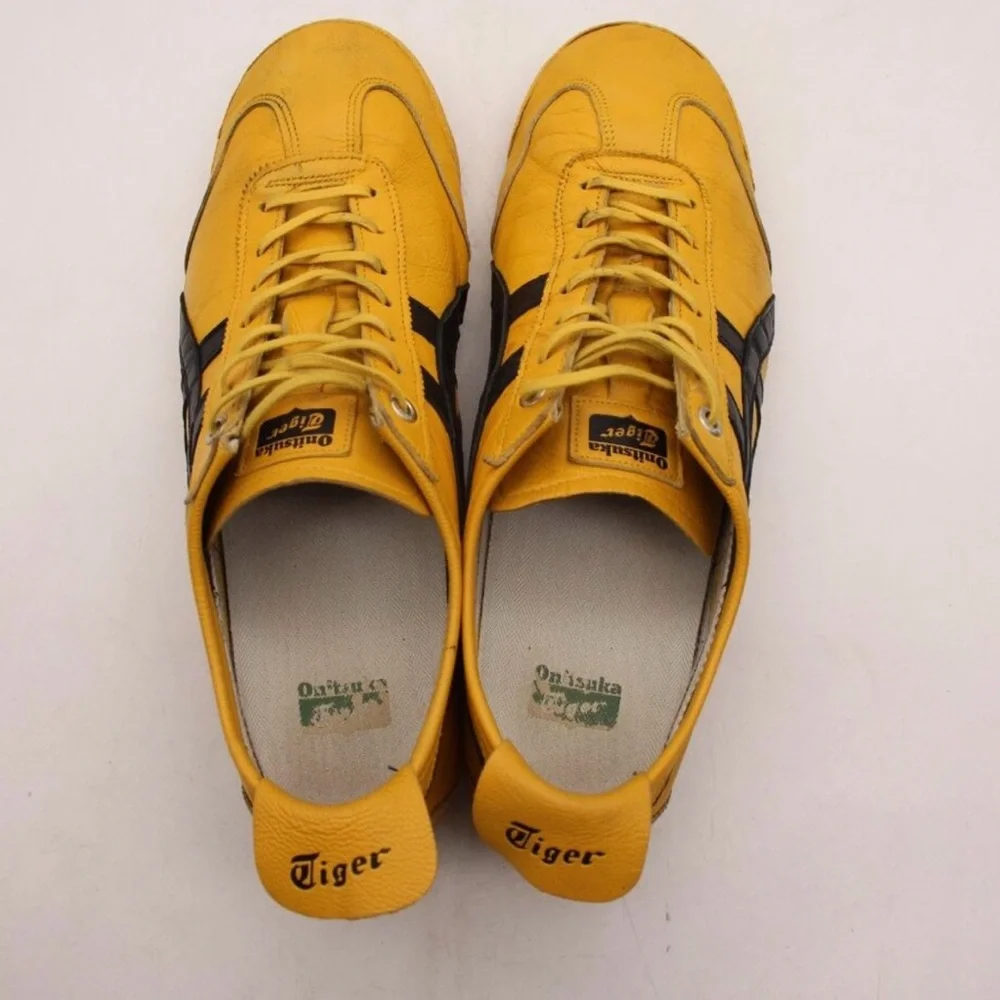 Onitsuka Tiger by Asics Men's Yellow and Black Sneakers - Picture 4 of 7